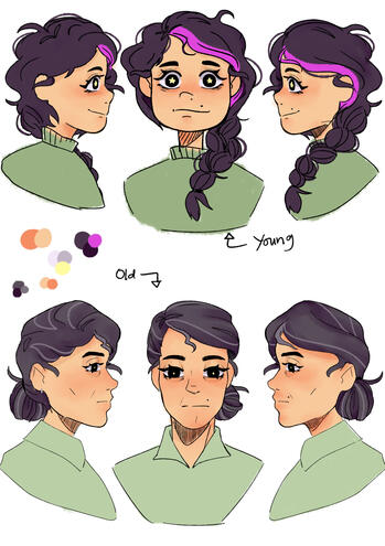 Character profiles + Color swatch